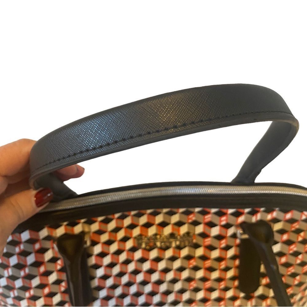 Kenneth Cole Reaction Geometric Print Satchel. - Picture 8 of 10